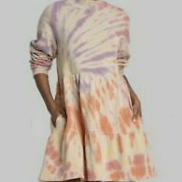 WOMEN'S TIE-DYE DRESS L WILDFABLE - Picture 3 of 16